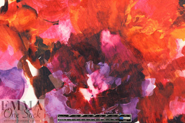 Carmen Marc Va1vo painterly floral matte hybrid 1.375 yds