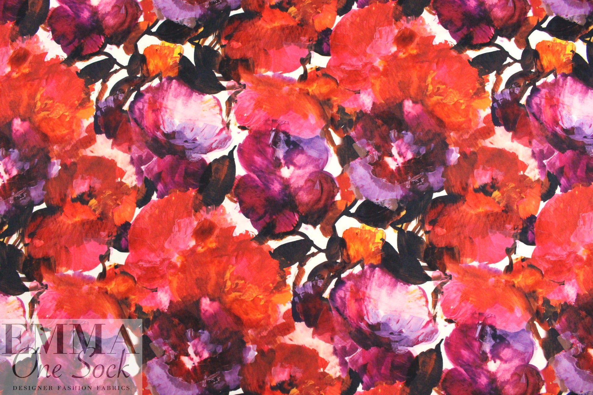 Carmen Marc Va1vo painterly floral matte hybrid