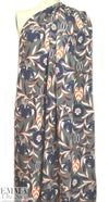 Italian tangerine/navy/army floral matte hybrid