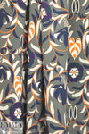 Italian tangerine/navy/army floral matte hybrid
