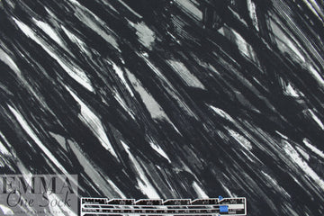 Mi11y diagonal abstract viscose 'matte hybrid' - gray 1.875 yds