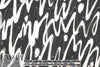 Mi11y black/white scribble viscose 'matte hybrid'