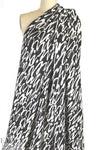 Mi11y black/white scribble viscose 'matte hybrid'