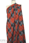 Mi11y chevron graphic viscose 'matte hybrid' - red