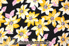 NY designer citrine/midnight floral 'matte hybrid'