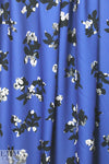 Rebecca Tayl0r dreamy petals matte hybrid - cobalt 1.5 yds