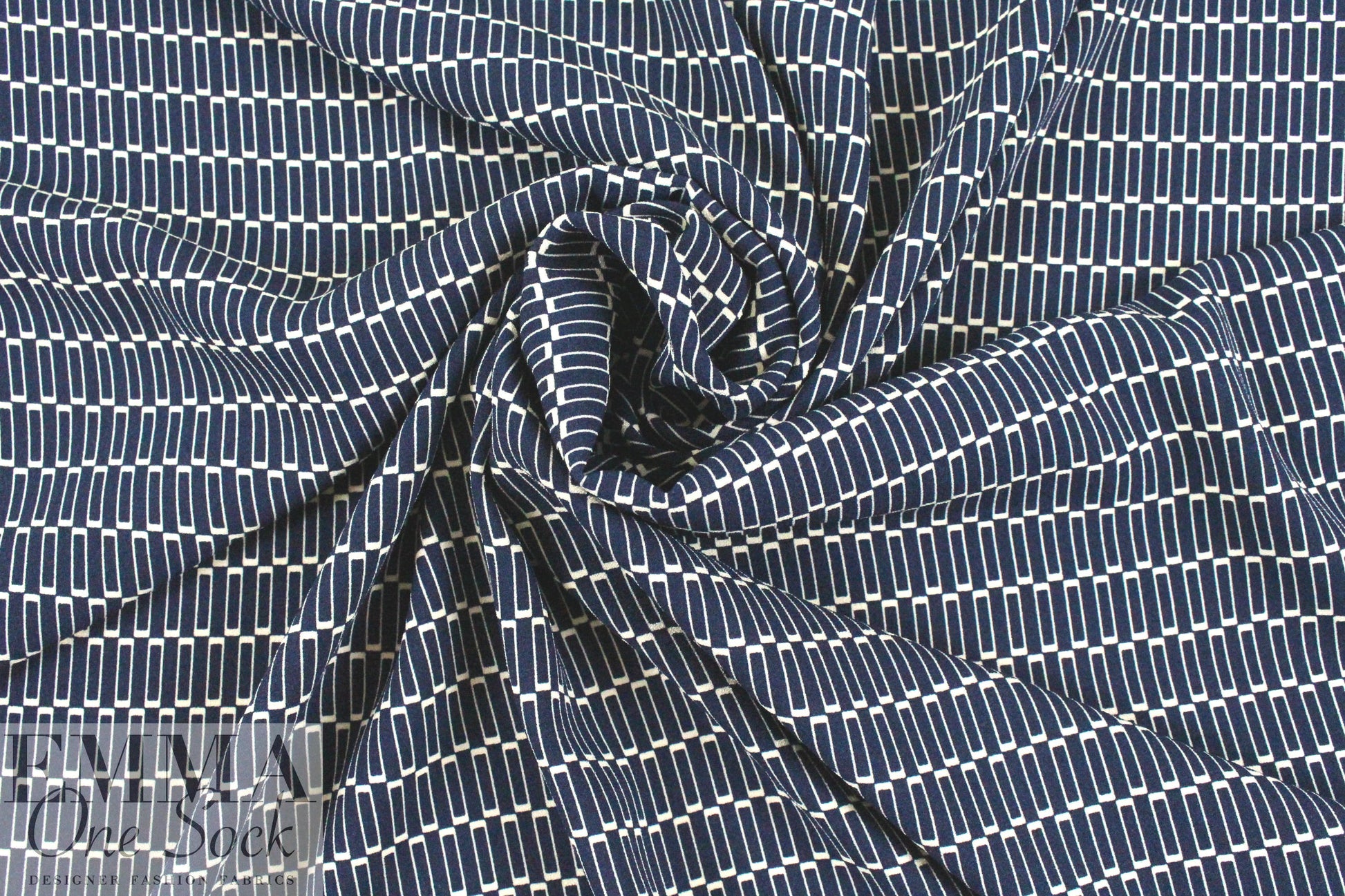 The0ry printed 'matte hybrid' - navy/vanilla graphic
