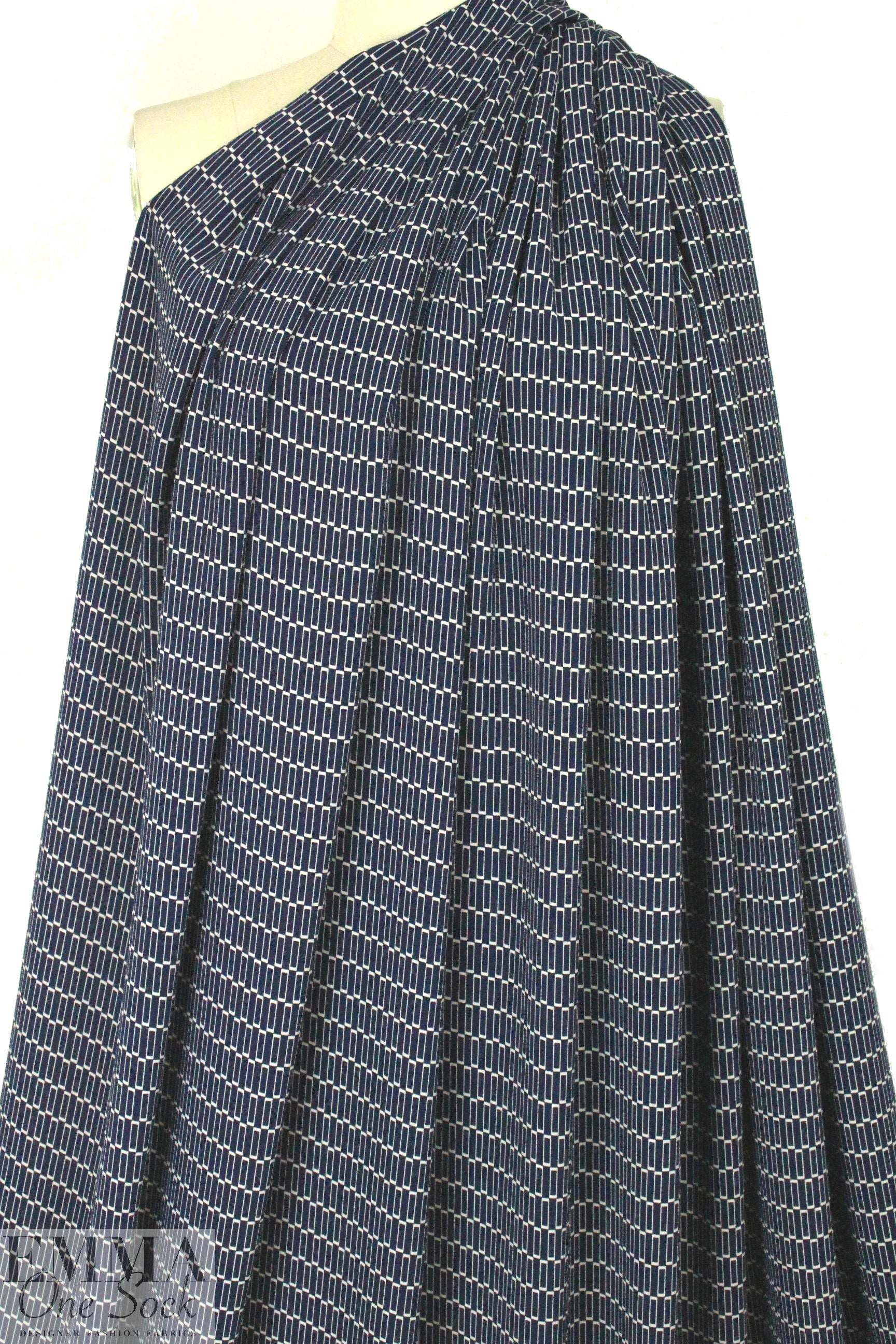 The0ry printed 'matte hybrid' - navy/vanilla graphic