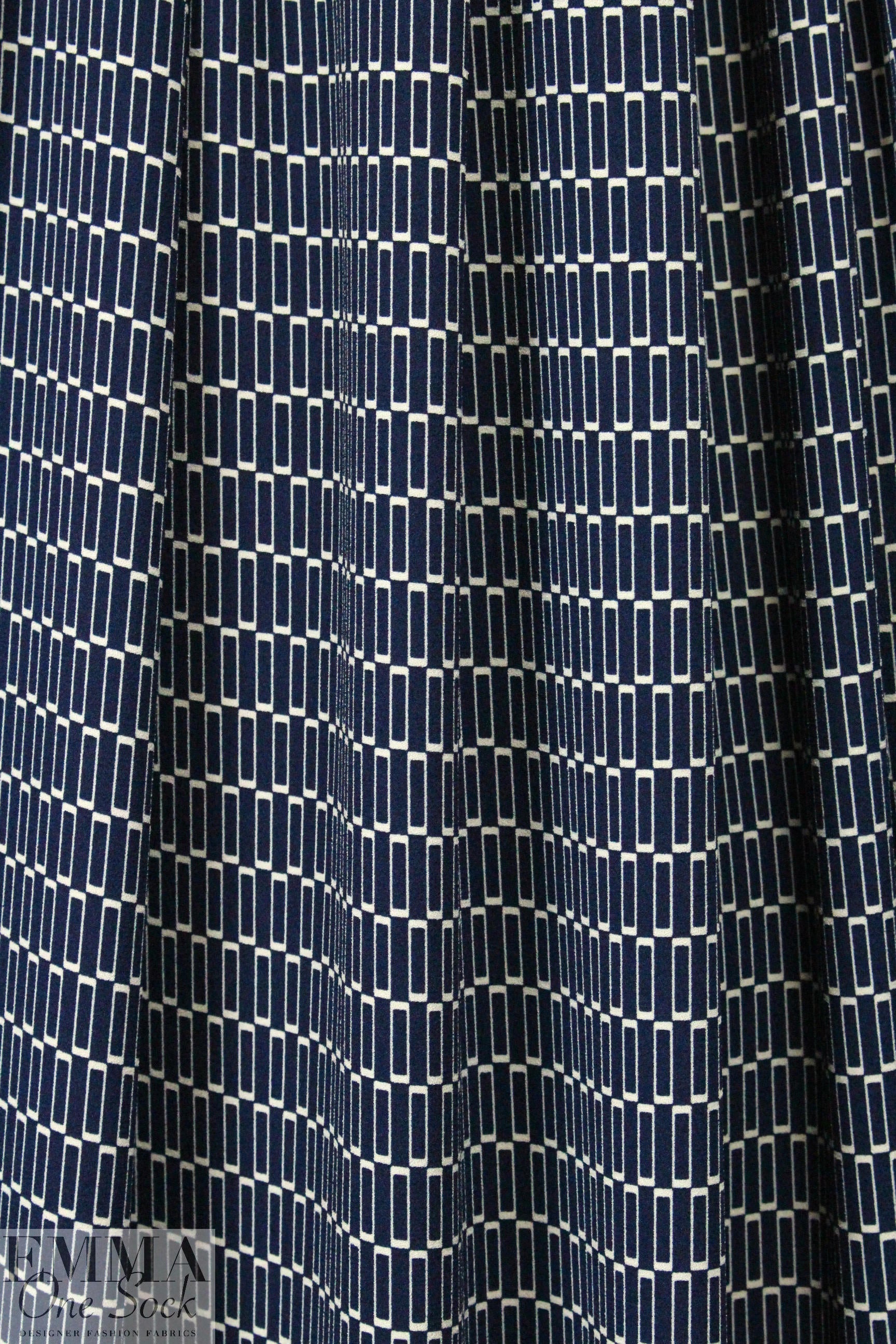The0ry printed 'matte hybrid' - navy/vanilla graphic