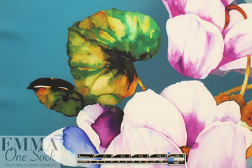 Trin@ Turk painterly motif panel matte hybrid 1.33 yds
