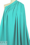 hi-tech stretch crepe 'matte hybrid' - aquamarine  2 yds