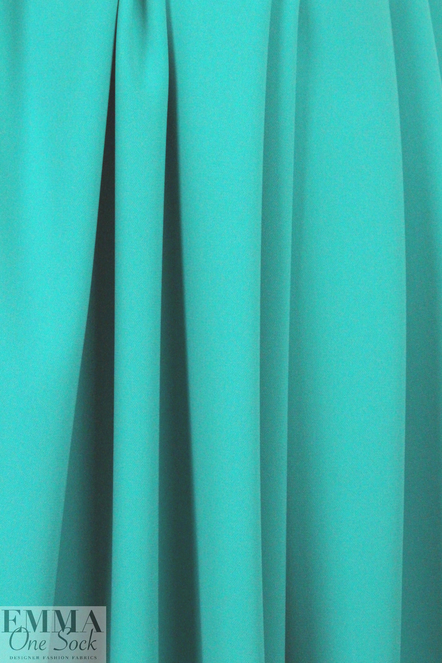 hi-tech stretch crepe 'matte hybrid' - aquamarine  2 yds