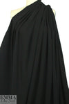 hi-tech stretch crepe 'matte hybrid' - black 1.375 yds