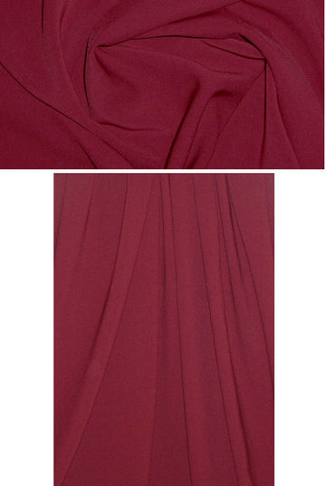 hi-tech stretch crepe 'matte hybrid' - bordeaux 1.33 yds