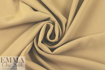 hi-tech stretch crepe 'matte hybrid' - camel 1 yard