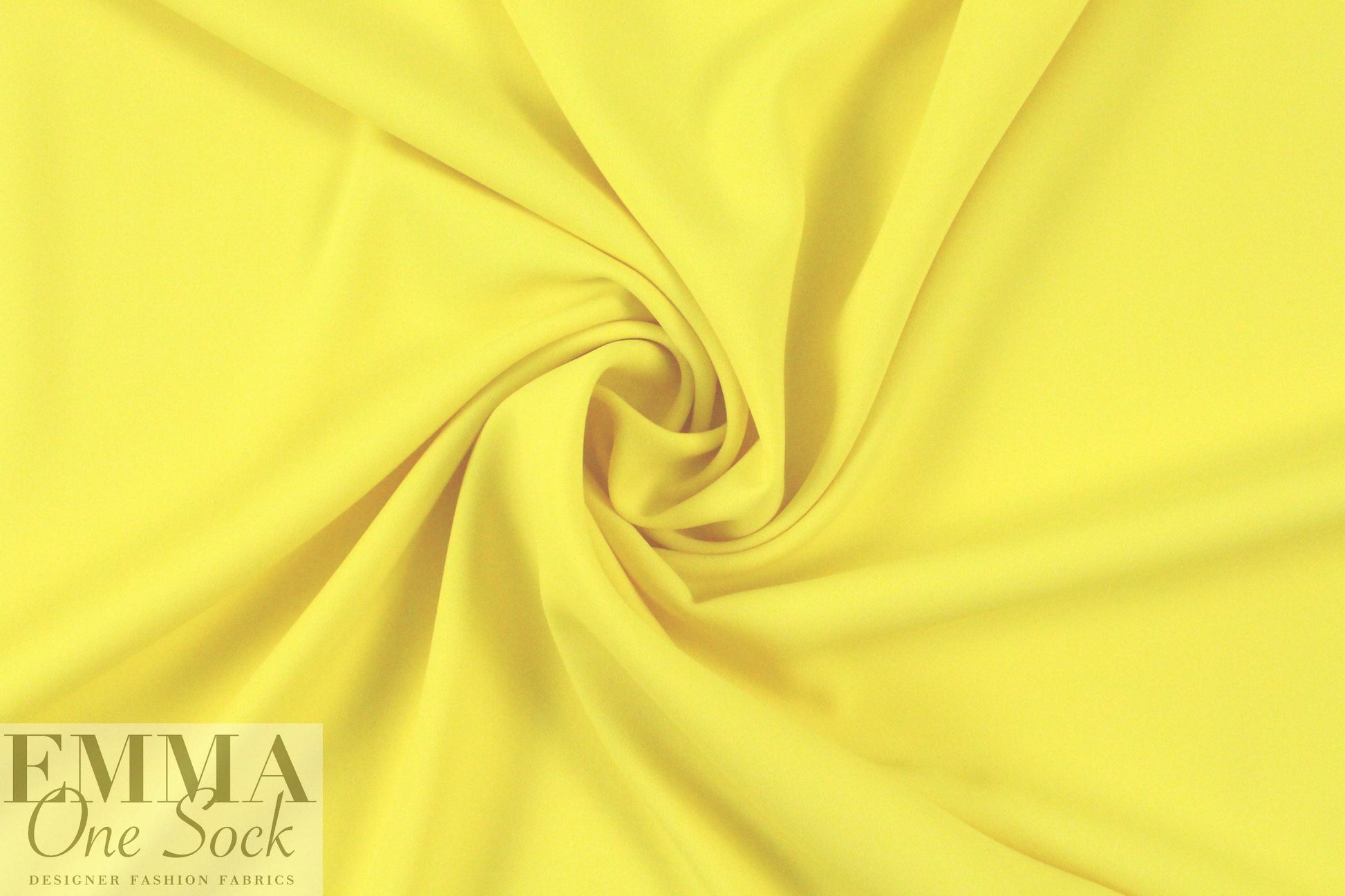 hi-tech stretch crepe 'matte hybrid' - canary 1.75 yds