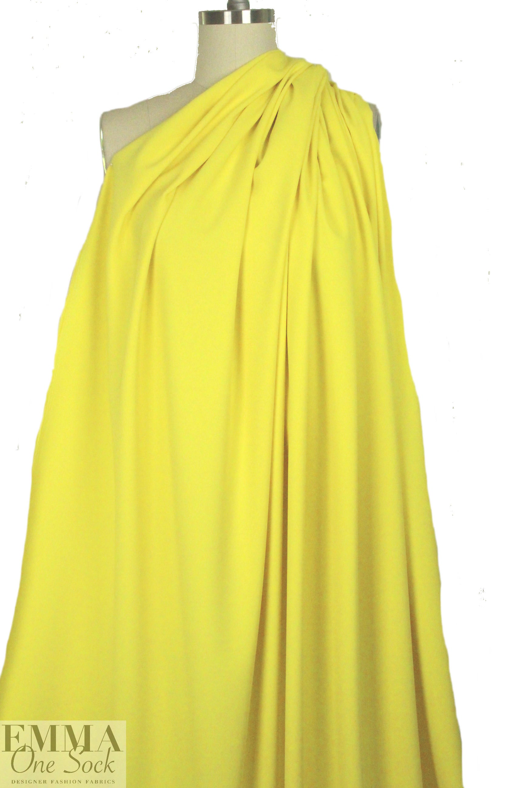 hi-tech stretch crepe 'matte hybrid' - canary 2.5 yd