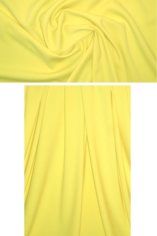 hi-tech stretch crepe 'matte hybrid' - canary 1.66 yd