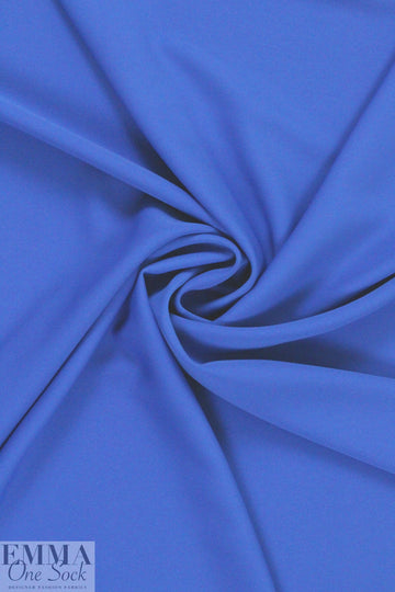 hi-tech stretch crepe 'matte hybrid' - cobalt 2 yds