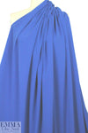 hi-tech stretch crepe 'matte hybrid' - cobalt 2 yds