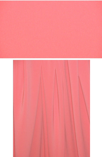 hi-tech stretch crepe 'matte hybrid' - coral 1.625 yd