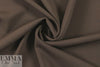 hi-tech stretch crepe 'matte hybrid' - dk. choc. 1 yard