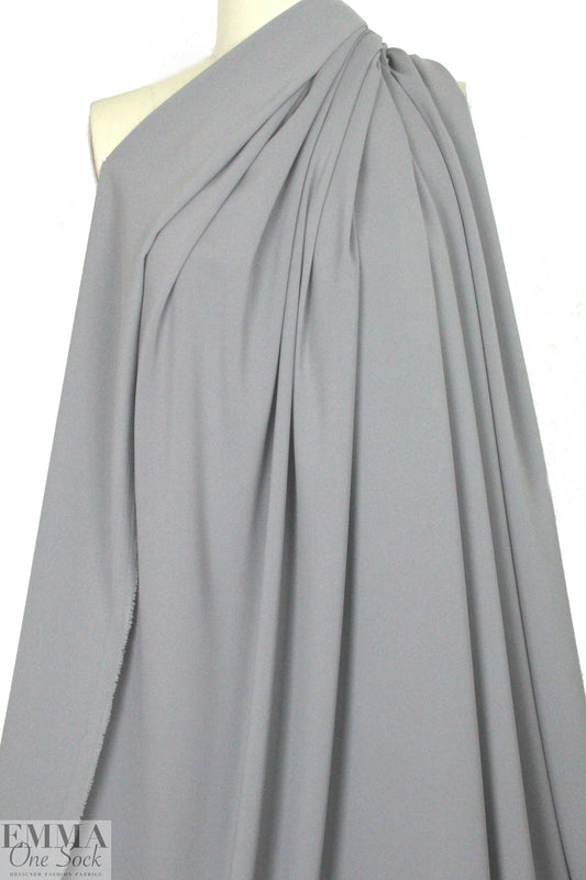 hi-tech stretch crepe 'matte hybrid' - dove gray