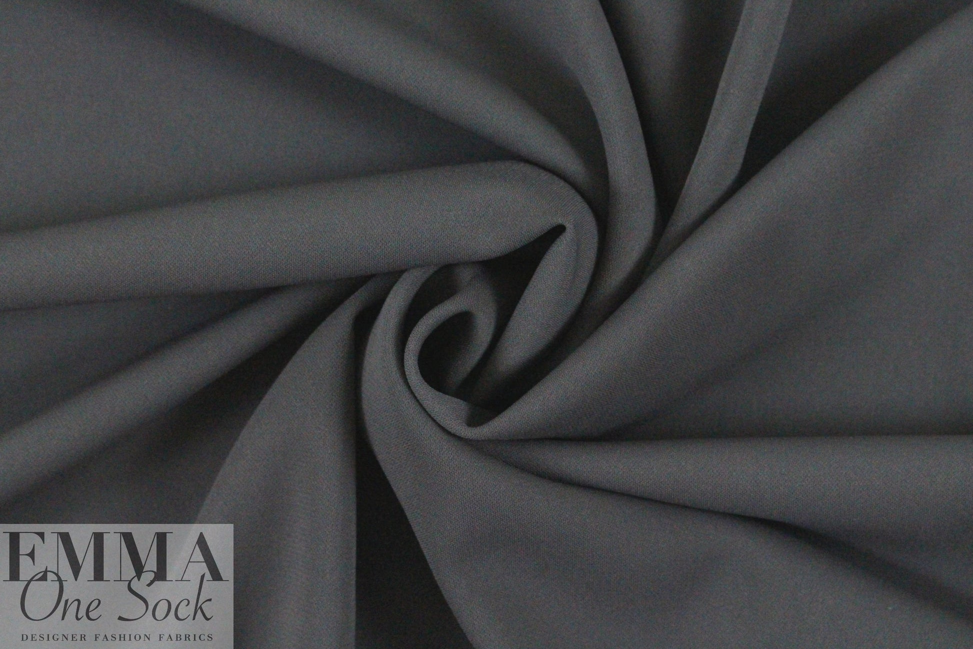 hi-tech stretch crepe 'matte hybrid' - graphite 2.25 yd