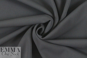 hi-tech stretch crepe 'matte hybrid' - graphite 2 yds