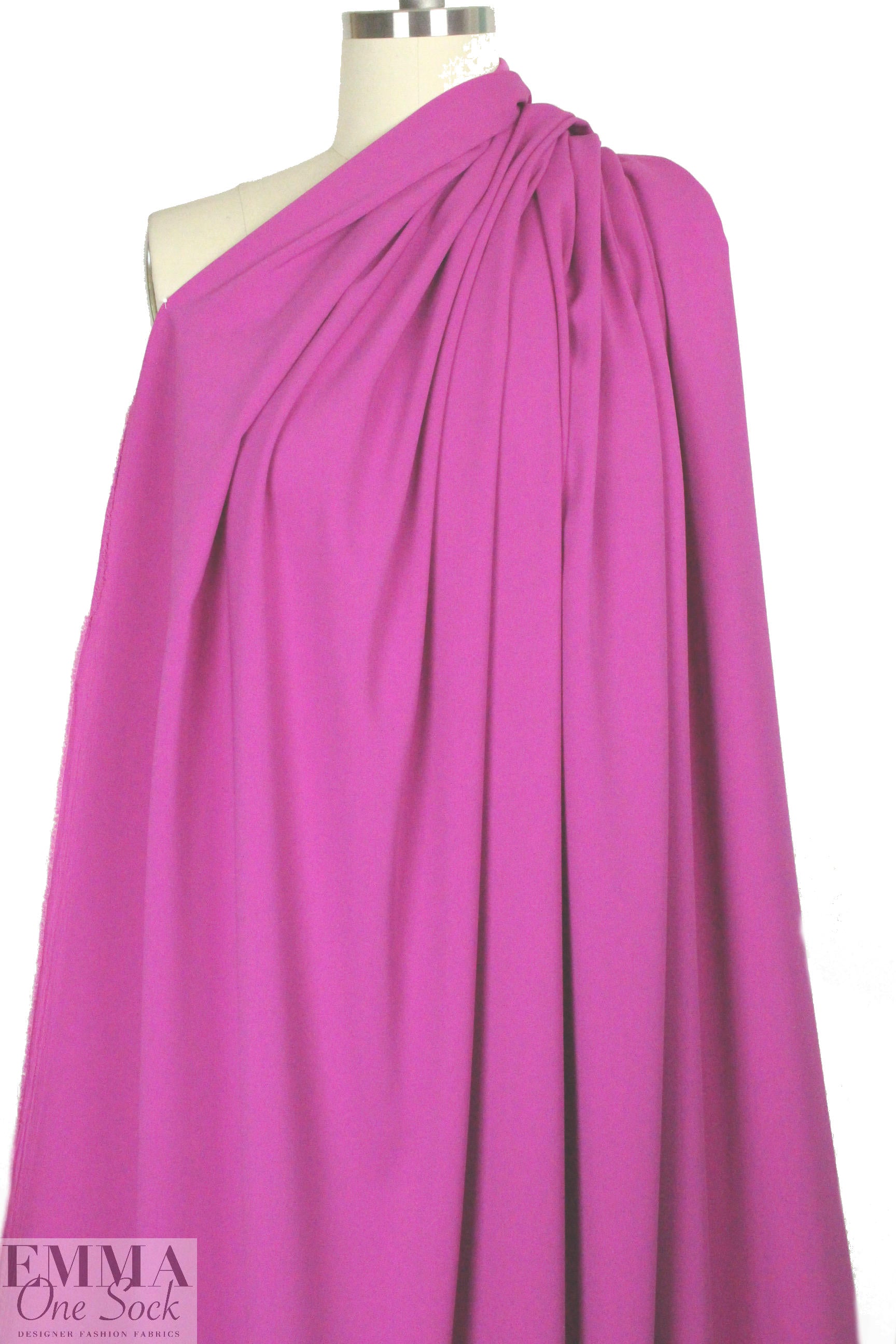 hi-tech stretch crepe 'matte hybrid' - hot pink 2 yd
