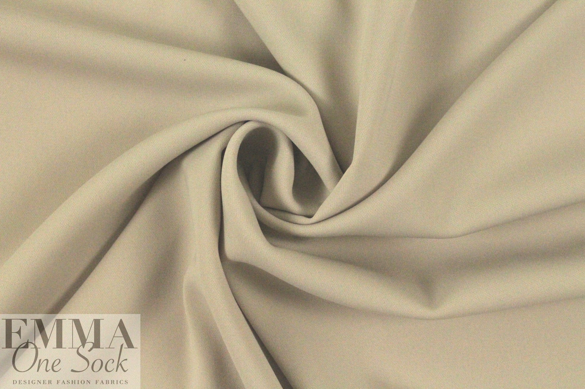 hi-tech stretch crepe 'matte hybrid' - khaki 1 yard