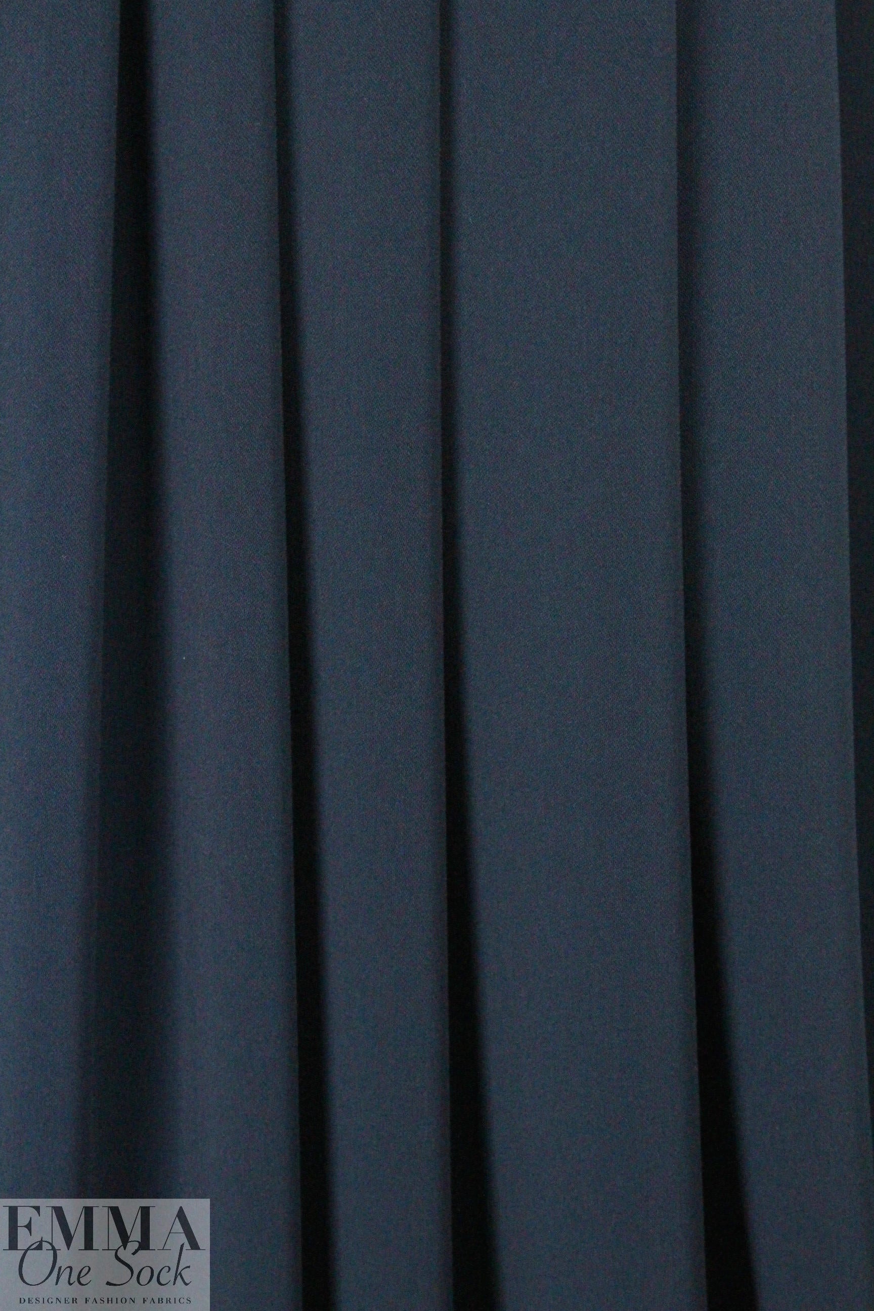 hi-tech stretch crepe 'matte hybrid' - navy 2.25 yds