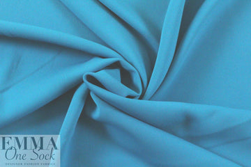 hi-tech stretch crepe 'matte hybrid' - peacock 1 yard