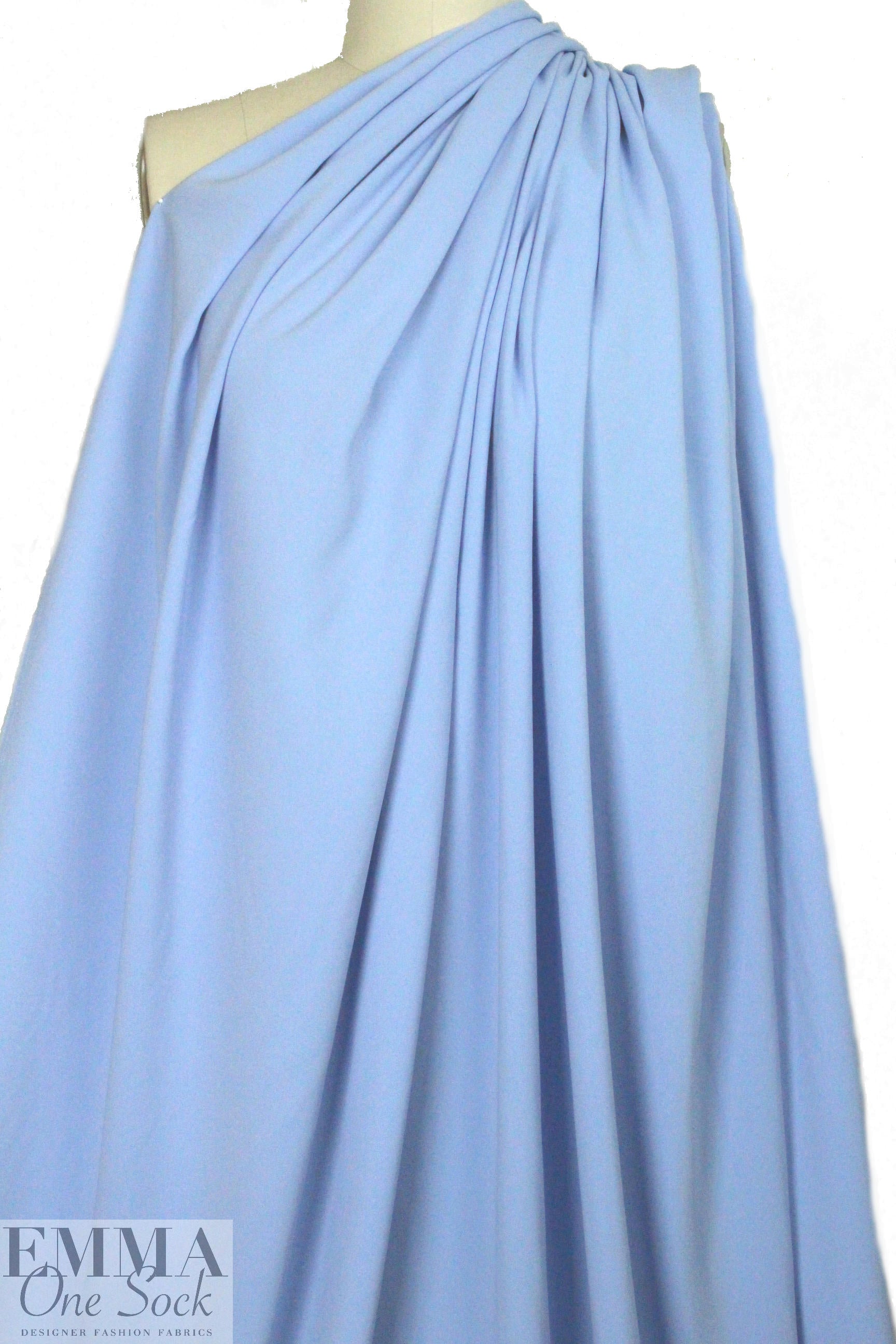 hi-tech stretch crepe 'matte hybrid' - periwinkle 1.125 yds