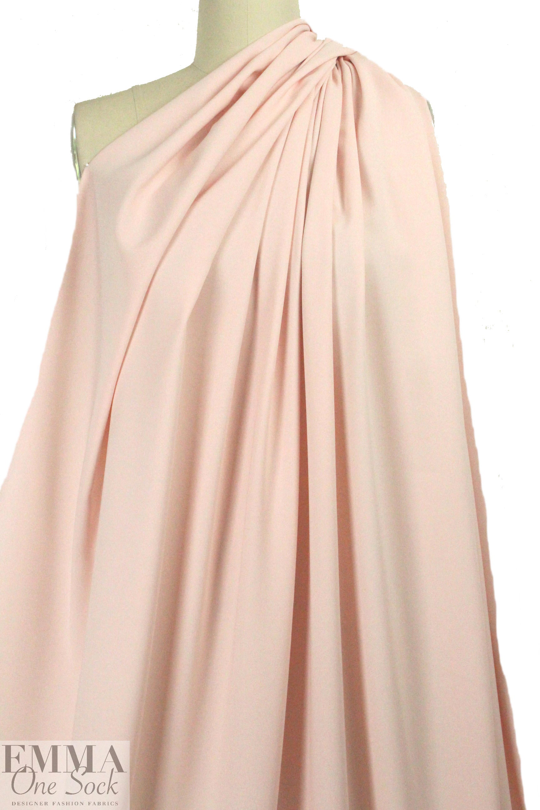 hi-tech stretch crepe 'matte hybrid' - pink blush 1.75 yds