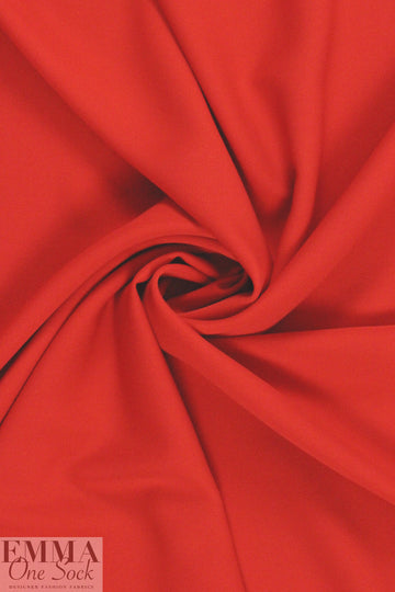 hi-tech stretch crepe 'matte hybrid' - red 2.5 yds