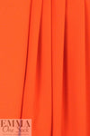 hi-tech stretch crepe 'matte hybrid' - tangerine 1.75 yd
