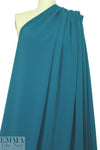 hi-tech stretch crepe 'matte hybrid' - teal .66 yds
