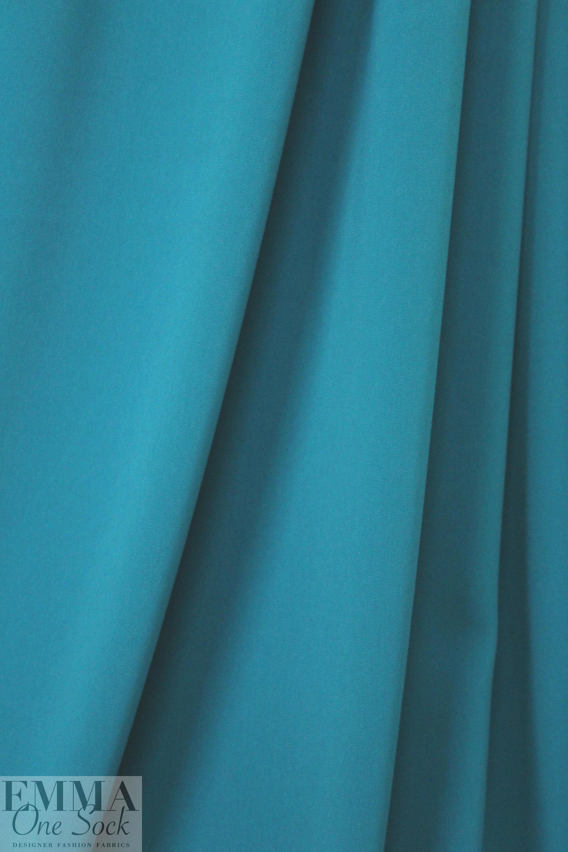 hi-tech stretch crepe 'matte hybrid' - teal .66 yds