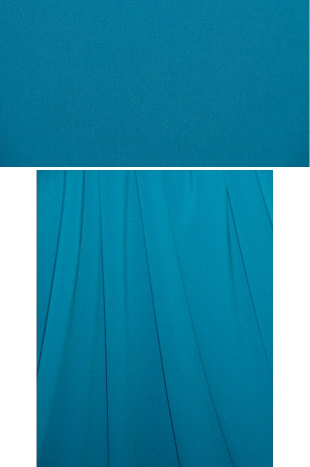 hi-tech stretch crepe 'matte hybrid' - teal 1.5 yds