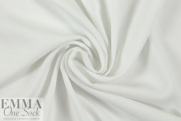hi-tech stretch crepe 'matte hybrid' - white .75 yds