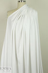 hi-tech stretch crepe 'matte hybrid' - white 1 yard