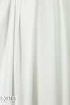 hi-tech stretch crepe 'matte hybrid' - white 1 yard