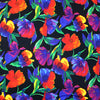Italian Ba1enciaga vivid floral matte jersey knit .625 yds