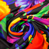 Italian Ba1enciaga vivid floral matte jersey knit .625 yds