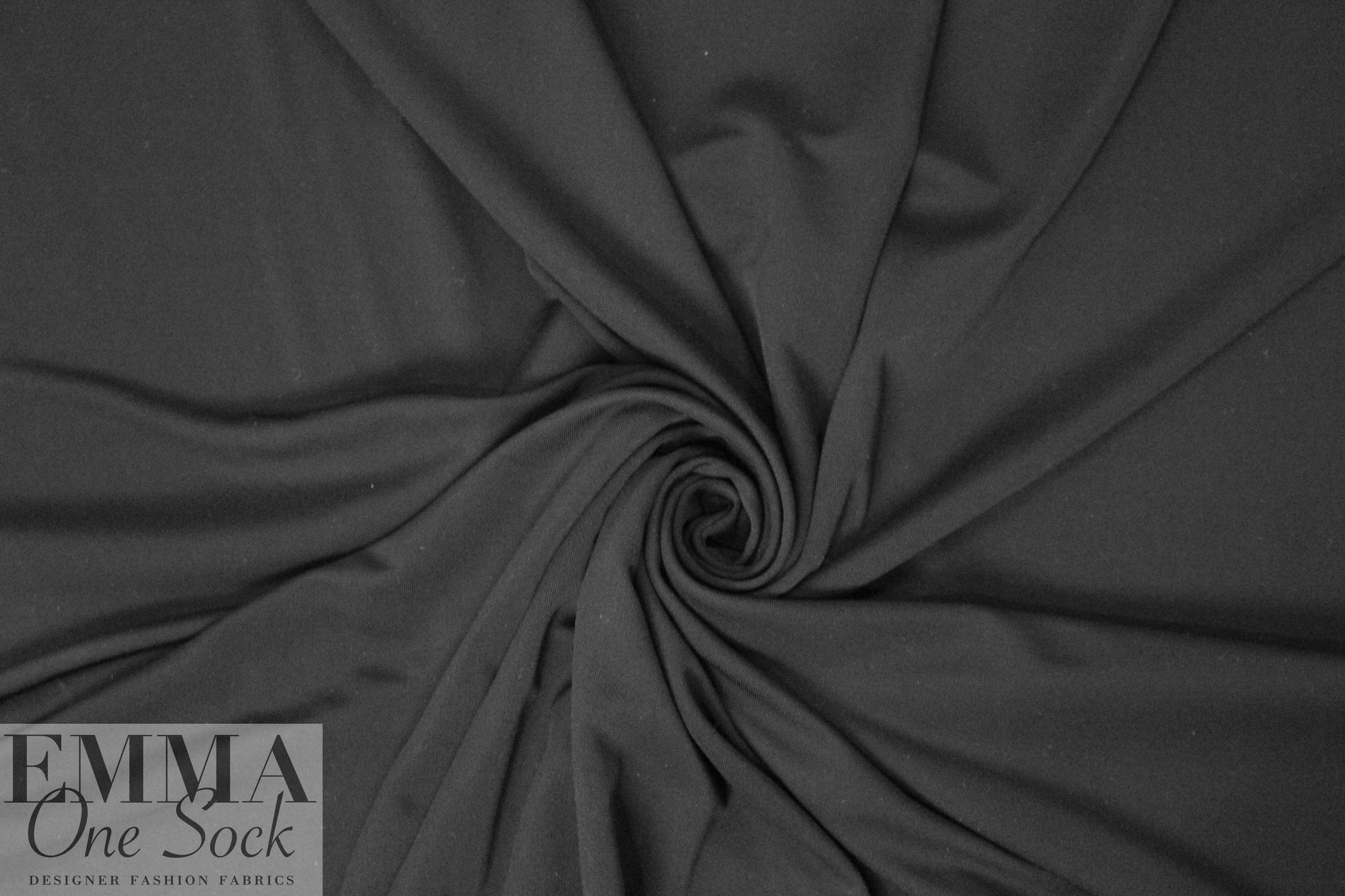 NY designer top quality rayon matte jersey - black 1.375 yds