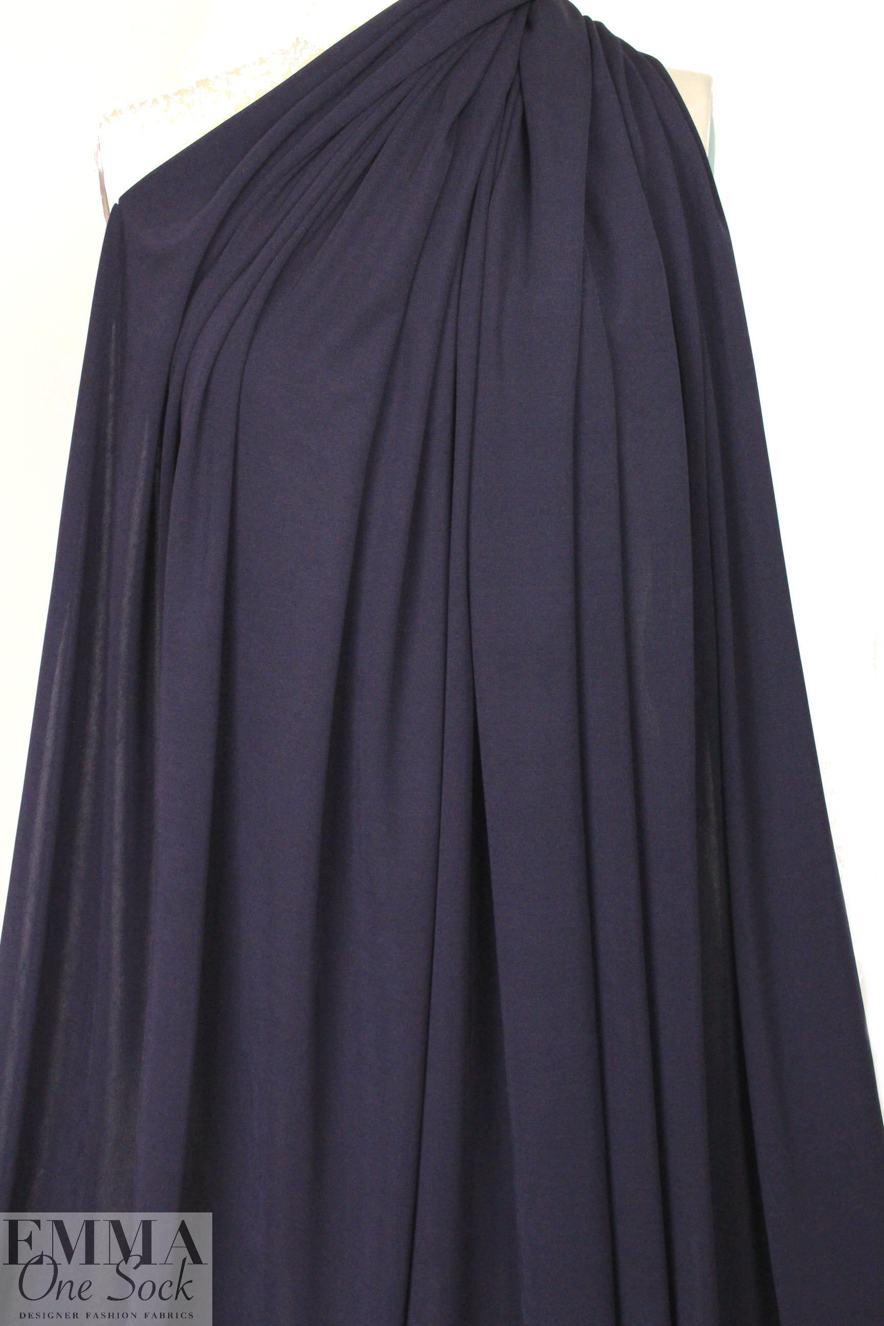 famous designer matte jersey knit - deep purple