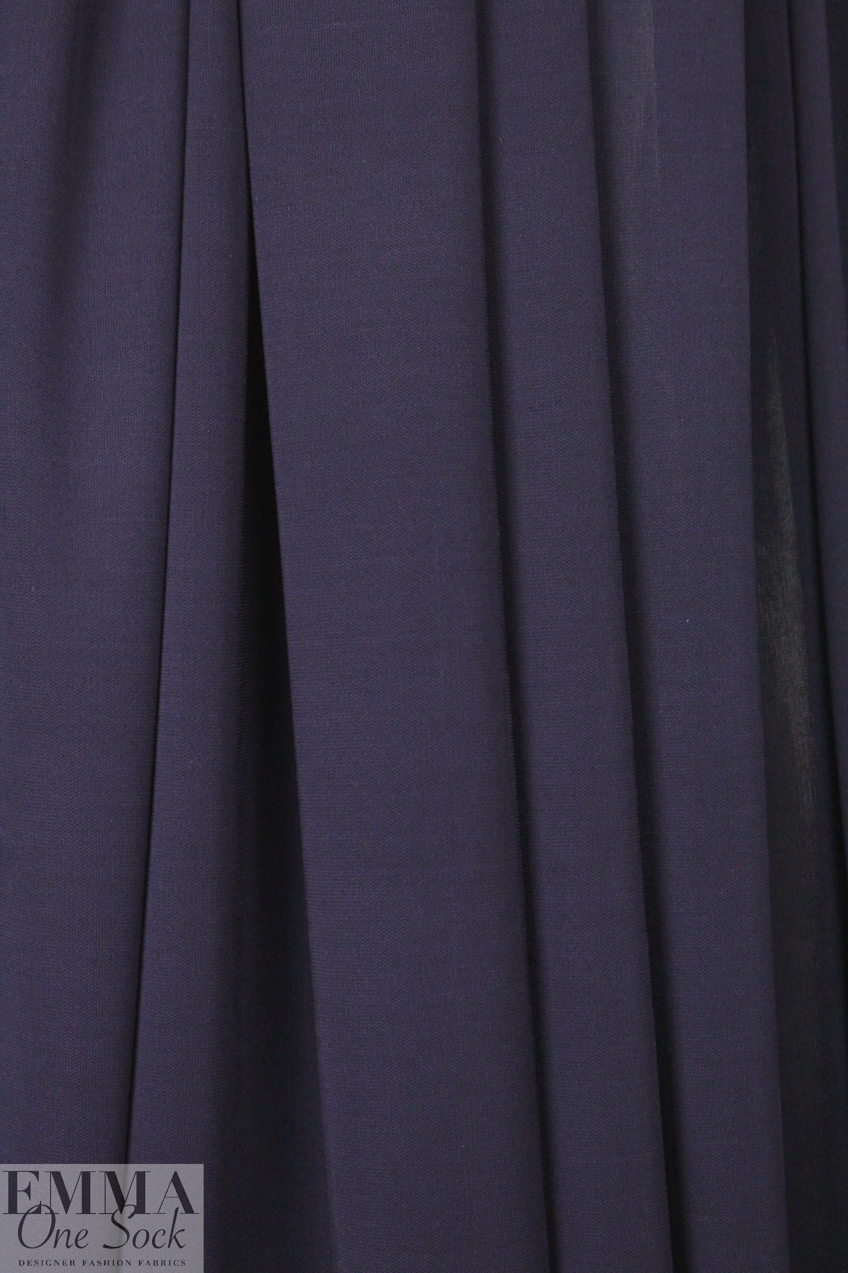 famous designer matte jersey knit - deep purple