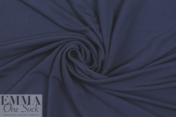 famous designer matte jersey knit - dark navy