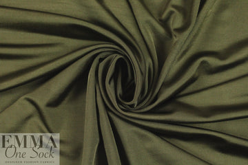 famous designer silky matte jersey knit - loden
